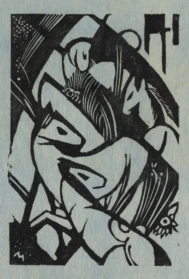 Little Jumping Horses, Franz Marc
