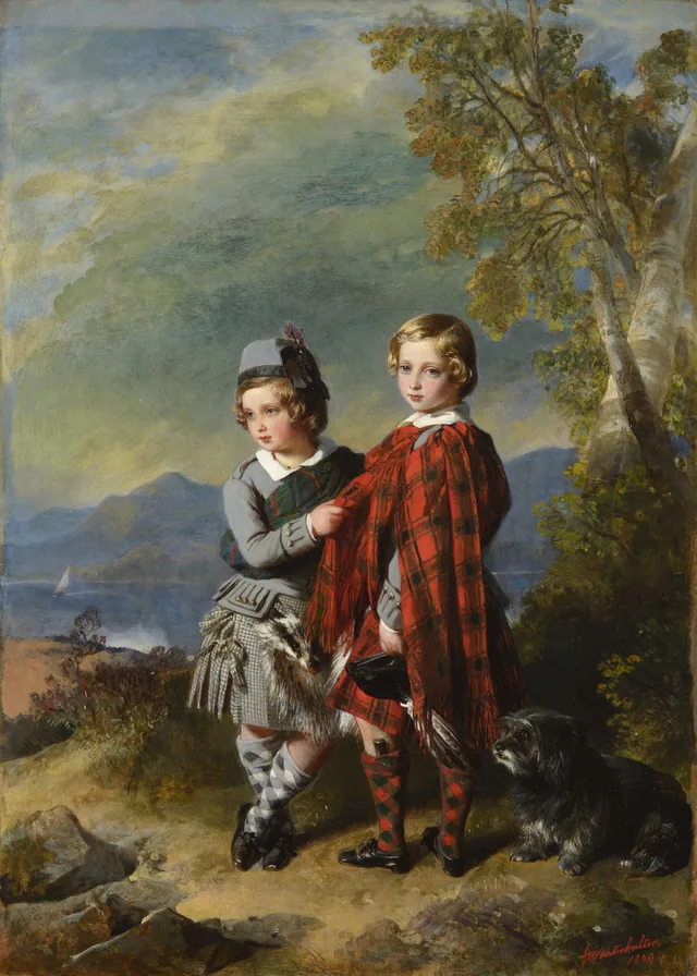 Albert Édouard, prince de Galles, avec le prince Alfred