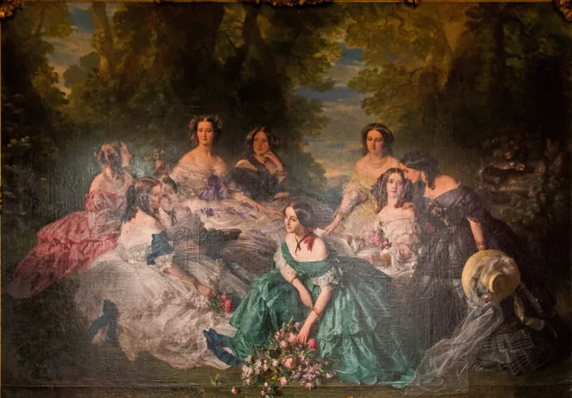 L'Impératrice Eugénie entourée des dames de sa cour