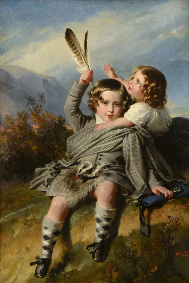 O príncipe Alfredo e a princesa Helena, Franz Xaver Winterhalter