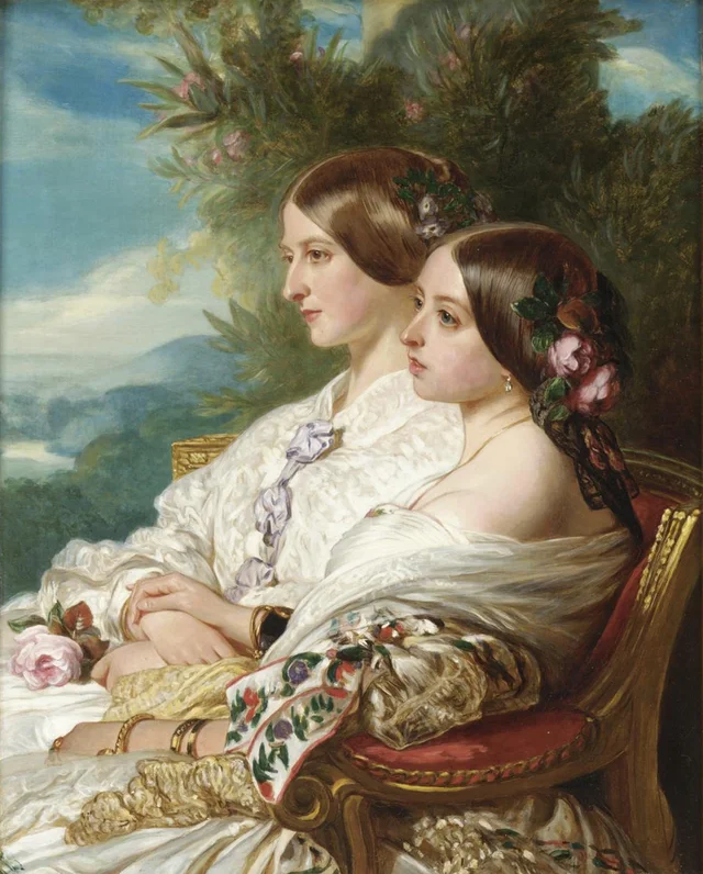 As primas: a rainha Vitória e Victoire, duquesa de Nemours, Franz Xaver Winterhalter