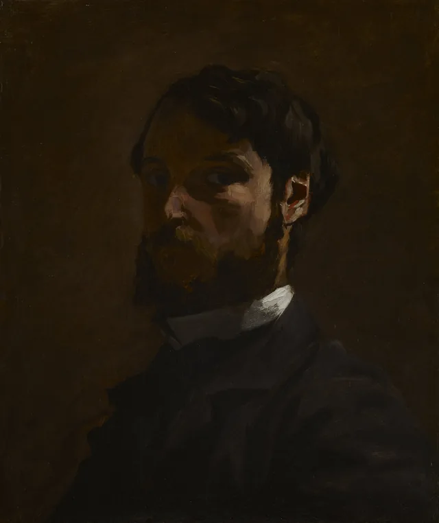 Autorretrato con cuello postizo, Frédéric Bazille