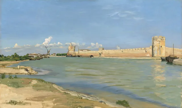 Las murallas occidentales de Aigues-Mortes, Frédéric Bazille