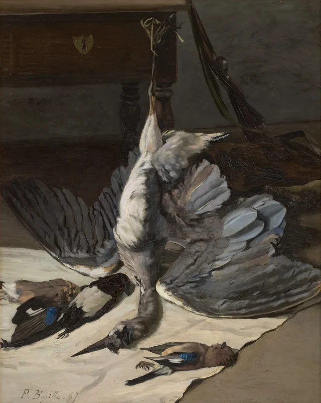 Bodegón con garza, Frédéric Bazille