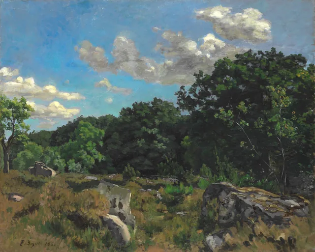 Paisaje en Chailly, Frédéric Bazille