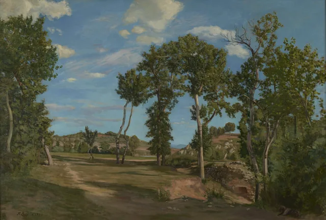 Paisaje a orillas del Lez, Frédéric Bazille