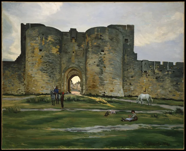 Puerta de la Reina en Aigues-Mortes, Frédéric Bazille