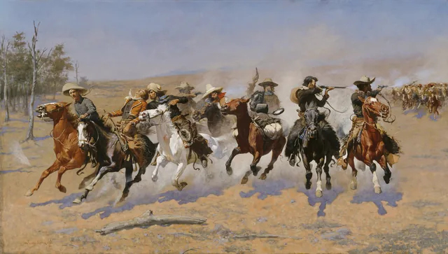 A Dash for the Timber, Frederic Remington