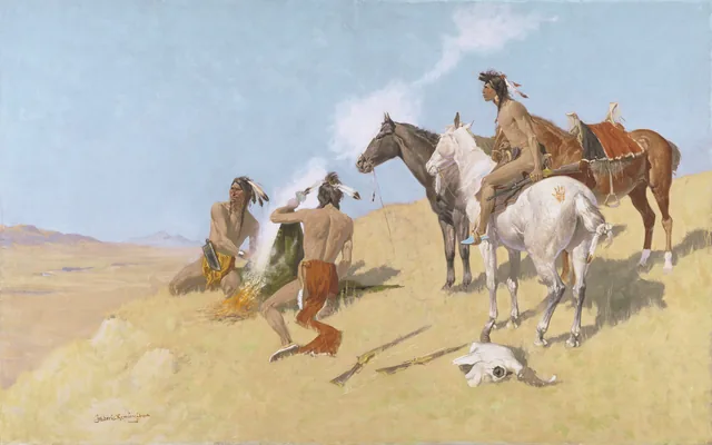 The Smoke Signal, Frederic Remington