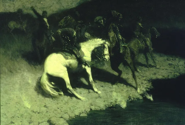 Fired On, Frederic Remington