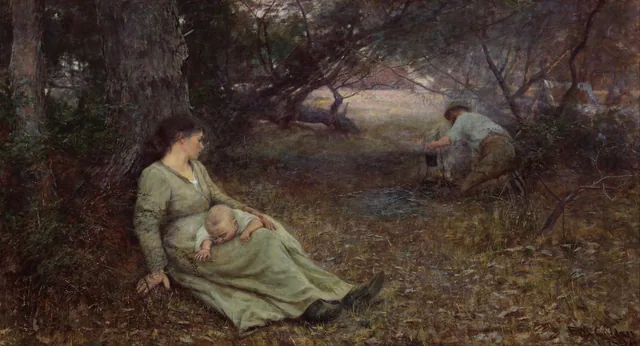Na trilha do wallaby, Frederick McCubbin