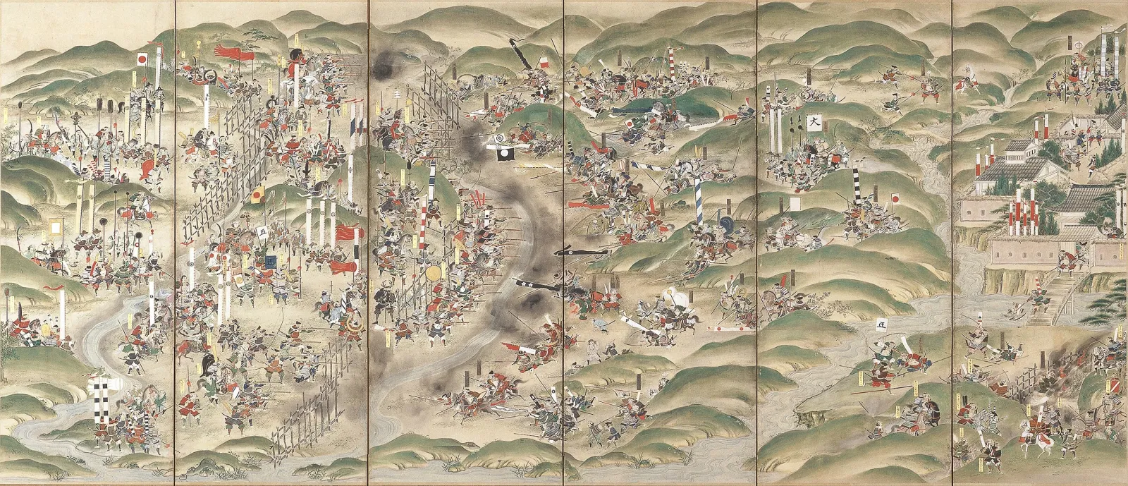 Biombo de la batalla de Nagashino, anonyme