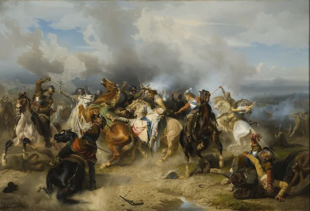 La muerte de Gustavo II Adolfo en la batalla de Lützen, Carl Wahlbom