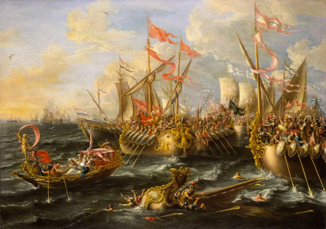 La batalla de Accio, 2 de septiembre del 31 a. C., Laureys a Castro