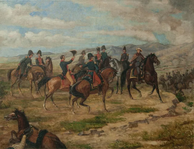 Boceto para la batalla de Carabobo