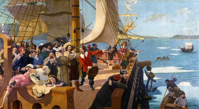 The Arrival of Champlain at Quebec, Henri Beau