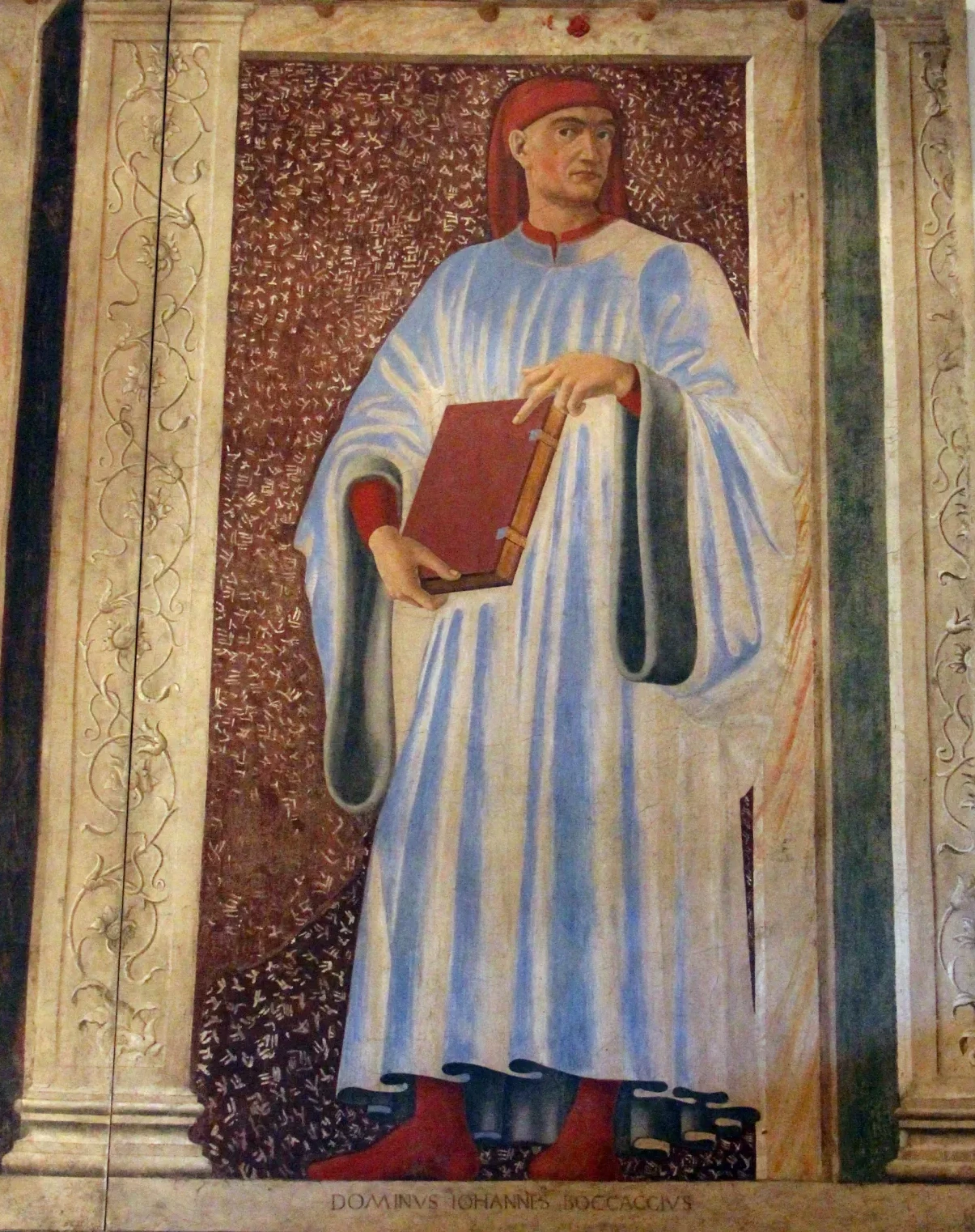 Portrait de Boccace, du cycle des Hommes et femmes illustres de la villa Carducci, Andrea del Castagno