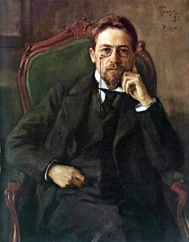 Portrait de l'écrivain Anton Pavlovitch Tchekhov