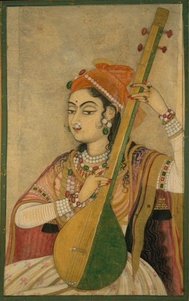 A Lady Playing the Tanpura