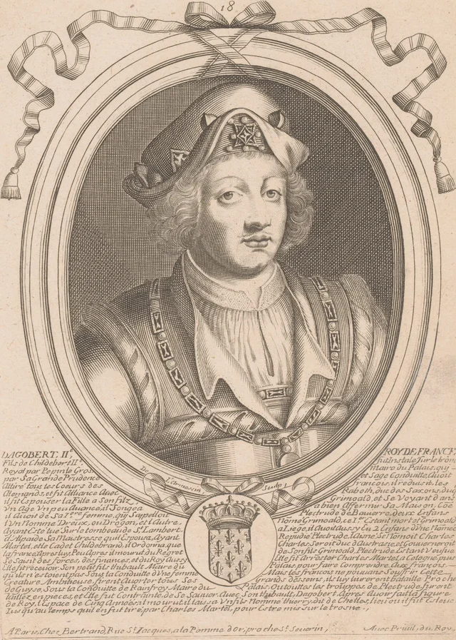 Portrait de Dagobert III (« Dagobert II » dans la numérotation ancienne)