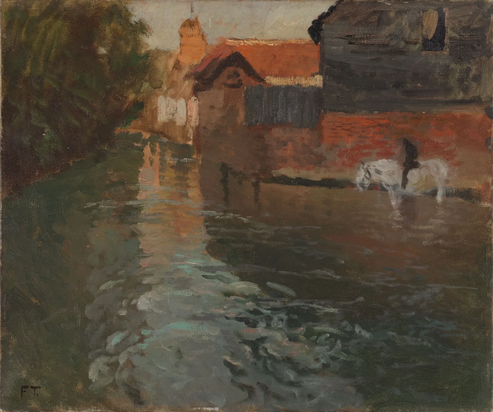 Rivière dans le nord de la France, Frits Thaulow