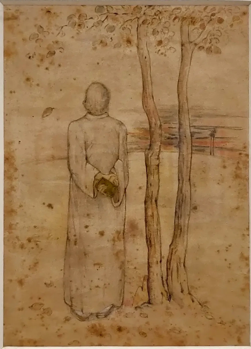Portrait of Rabindranath Tagore, Gaganendranath Tagore