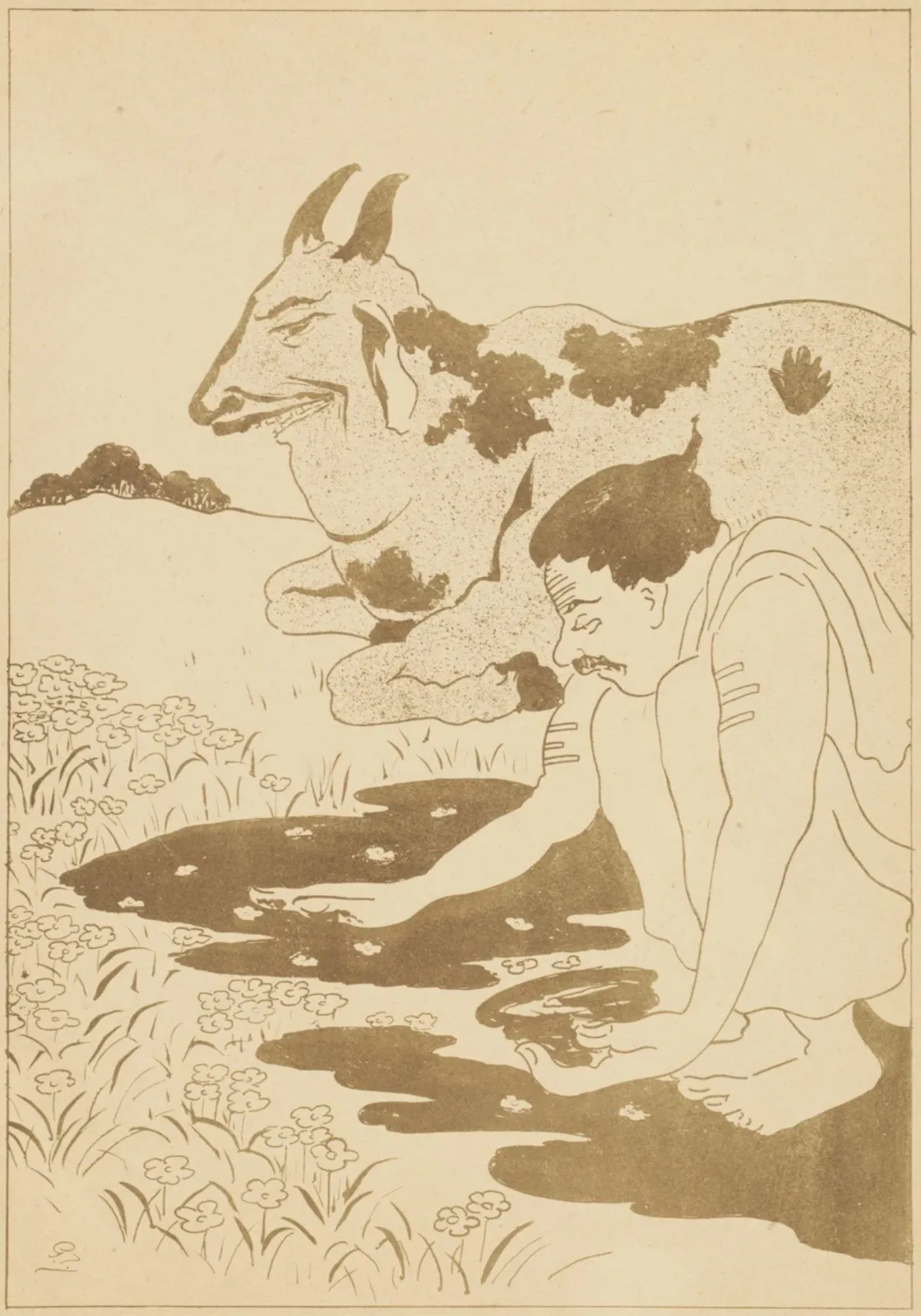 Purification by Cow-Dung, Gaganendranath Tagore