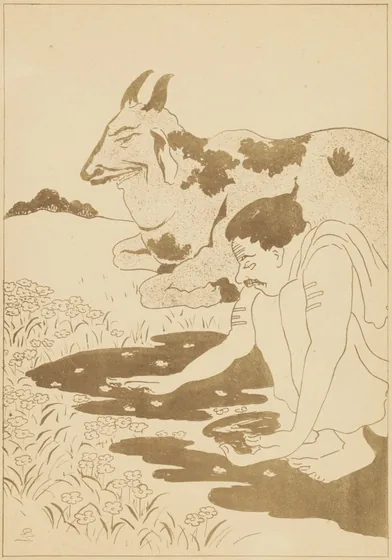 Purification by Cow-Dung — Gaganendranath Tagore