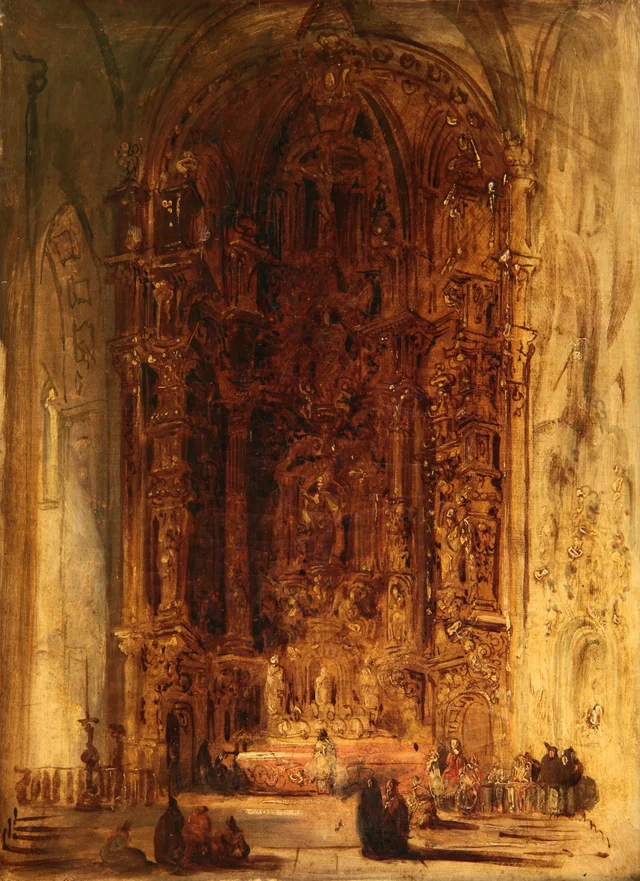 Church Interior, Genaro Pérez Villaamil