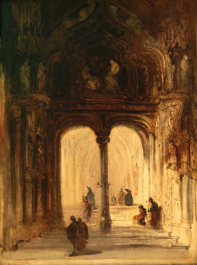 Church Interior, Genaro Pérez Villaamil