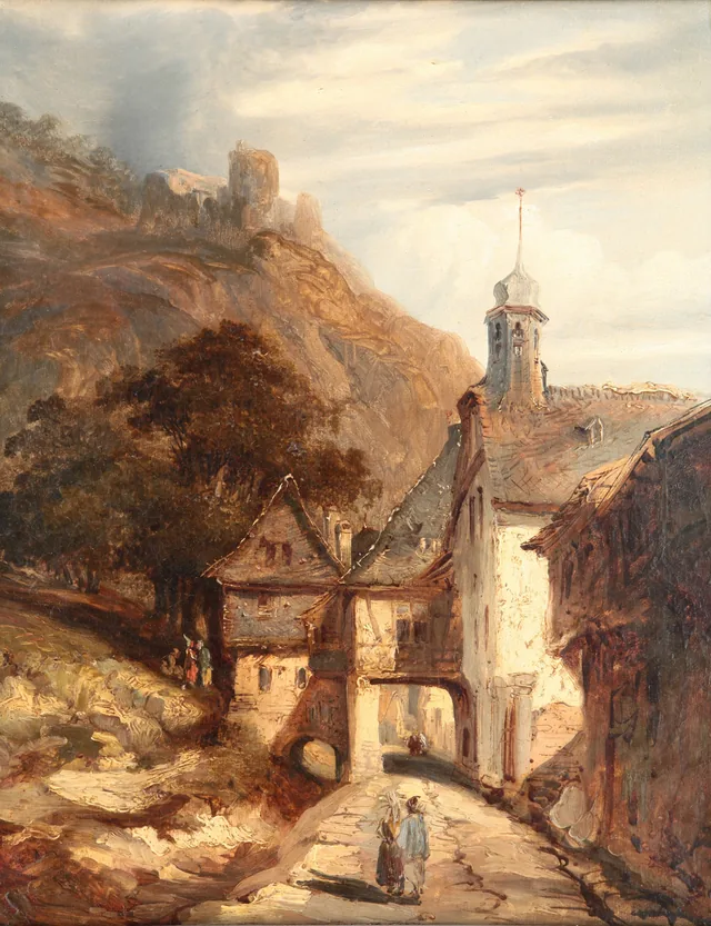 Landscape of Normandy, Genaro Pérez Villaamil