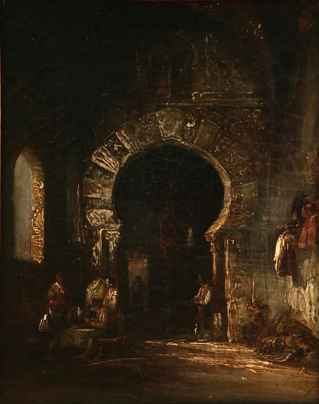 Moorish Gate (Fantasy on the Puerta del Sol in Toledo), Genaro Pérez Villaamil