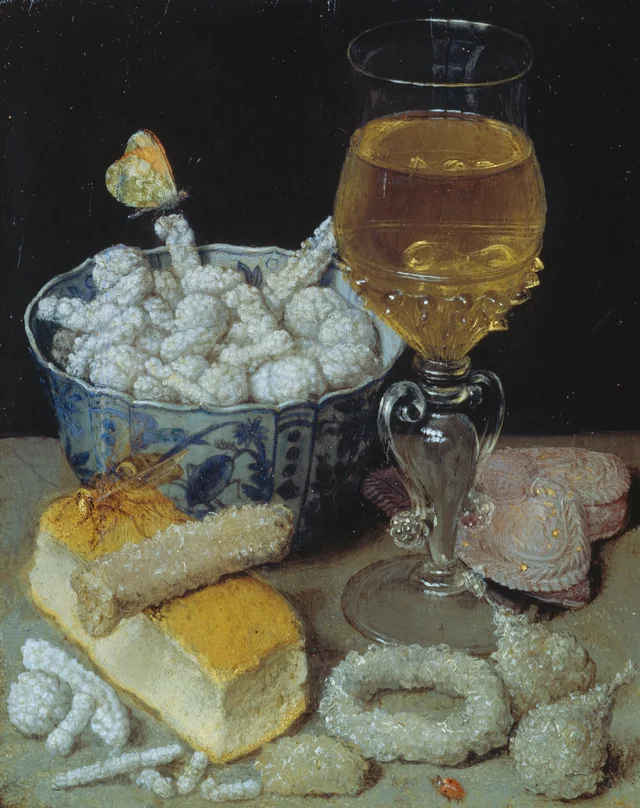 Nature morte au pain et aux sucreries