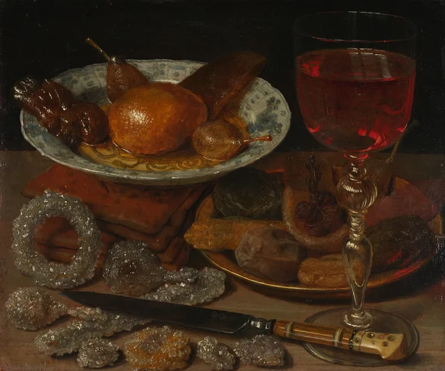 Nature morte aux fruits et aux sucreries