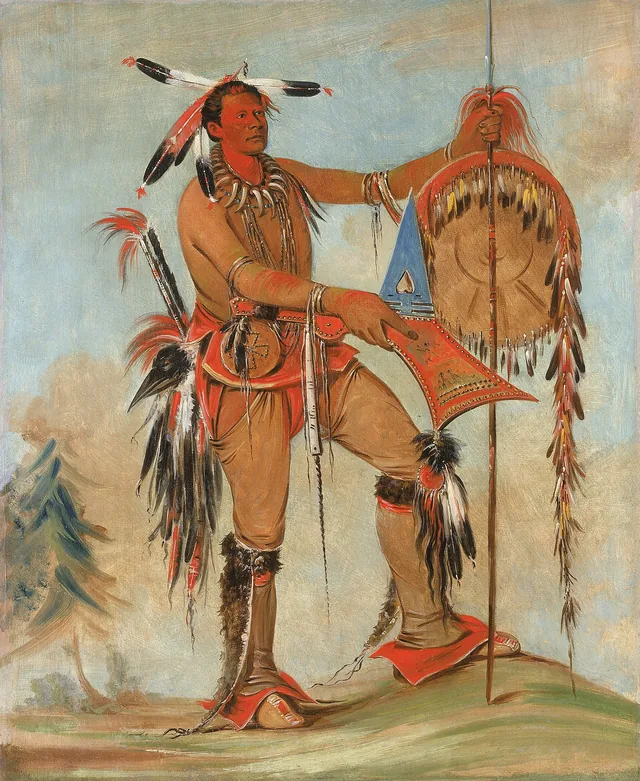 Ah-móu-a, The Whale, One of Kee-o-kúk's Principal Braves