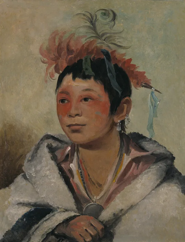 Aú-nah-kwet-to-hau-páy-o, One Sitting in the Clouds, a Boy, George Catlin