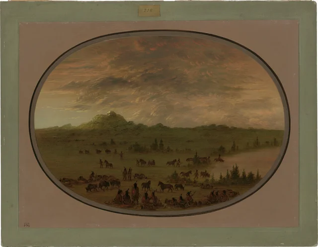 Bivouac of a Sioux War Party at Sunrise