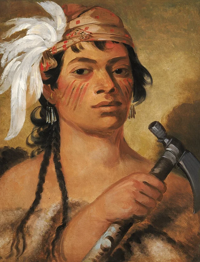 Buen Cazador, un guerrero, George Catlin
