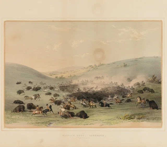 Buffalo Hunt Surround--no. 9