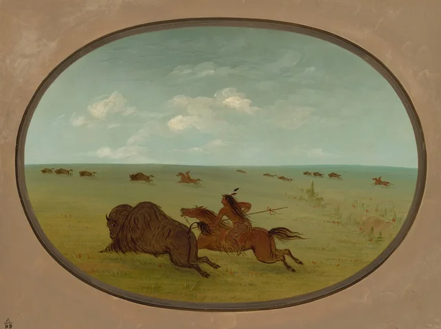 Buffalo Chase, Sioux Indians, Upper Missouri