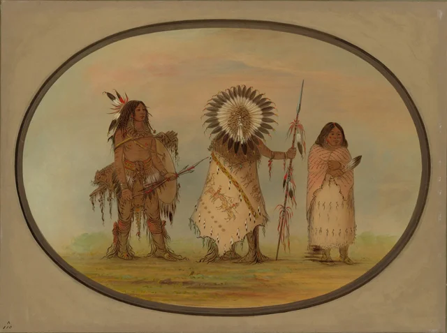 Crow Chief, His Wife, and a Warrior