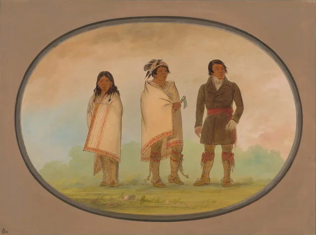 Oneida Chief, His Sister, and a Missionary