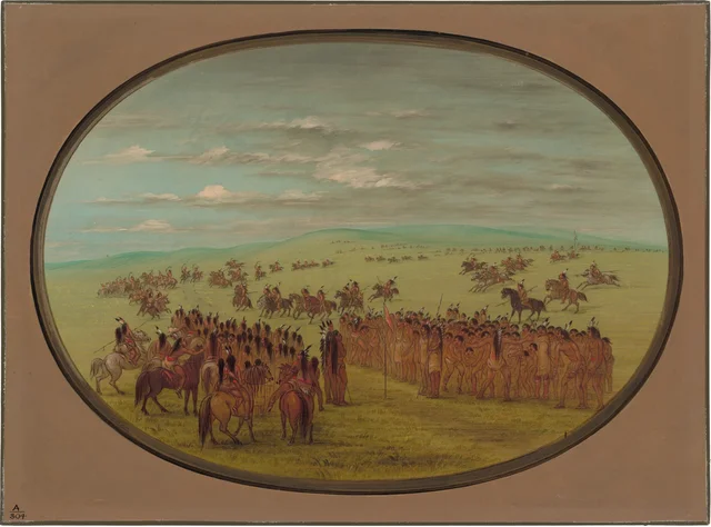 Corrida de cavalos - hidatsas
