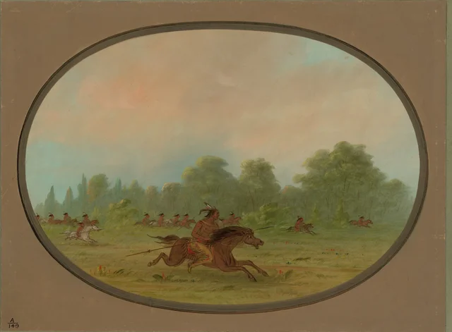 Defile of a Camanchee War Party