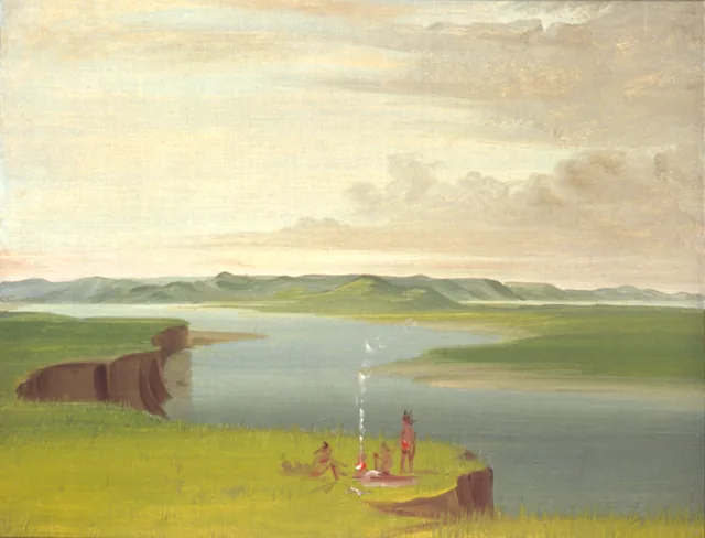 Prairie Bluffs at Sunrise, near the Mouth of the Yellowstone River