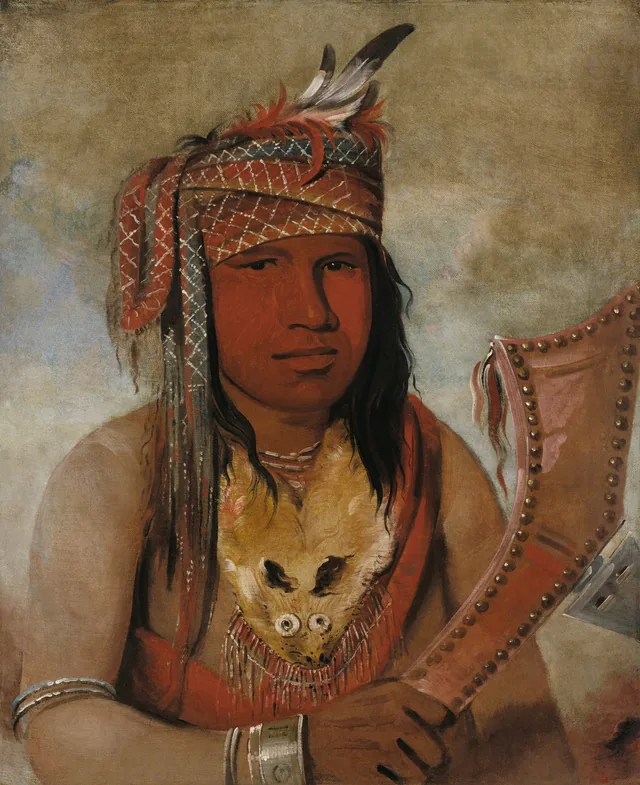 I-an-be-w'ah-dick, Male Caribou, a Brave, George Catlin