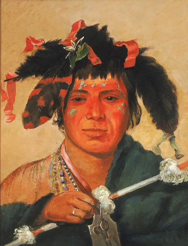 Ko-mán-i-kin-o-haw, Little Whale, a Brave, George Catlin