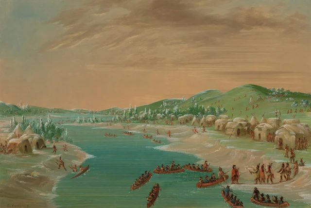 La Salle and Party Arrive at the Village of the Illinois. January 1, 1680