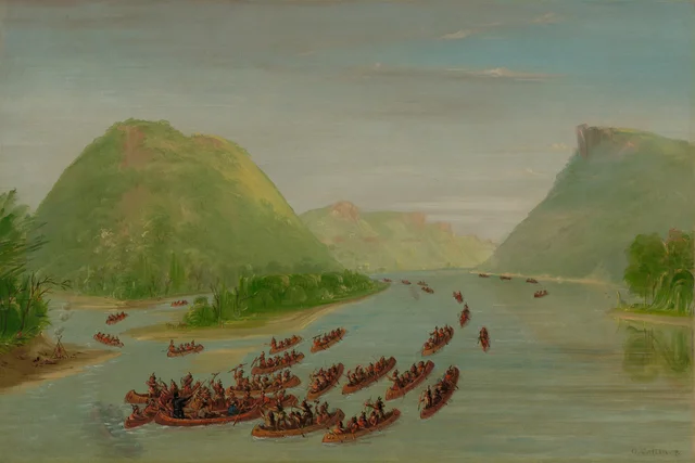 Father Hennepin and Two Companions Made Prisoners by the Sioux. April 1680