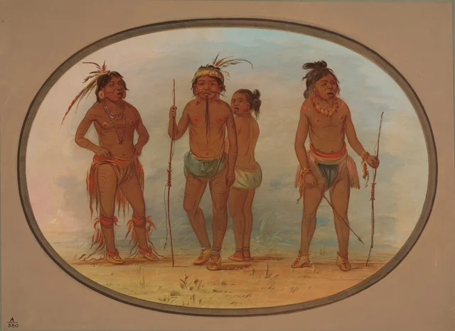 Membros da tribo botocudo